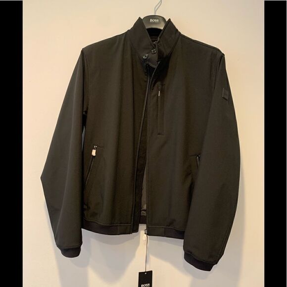 Hugo Boss Camur zip front water repellent wind resistant jacket in black Sz L - Picture 3 of 16